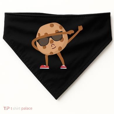 Chocolate Chip Cookie Funny Dabbing Drop Cookie Baking Lover Gift USA-Made Doggie Bandana
