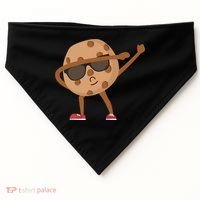 Chocolate Chip Cookie Funny Dabbing Drop Cookie Baking Lover Gift USA-Made Doggie Bandana thumb 0