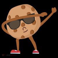Chocolate Chip Cookie Funny Dabbing Drop Cookie Baking Lover Gift Backpack thumb 2