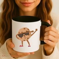 Chocolate Chip Cookie Funny Dabbing Drop Cookie Baking Lover Gift Coffee Mug thumb 3