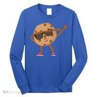 Chocolate Chip Cookie Funny Dabbing Drop Cookie Baking Lover Gift Long Sleeve Shirt thumb 0