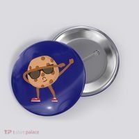 Chocolate Chip Cookie Funny Dabbing Drop Cookie Baking Lover Gift Button thumb 0