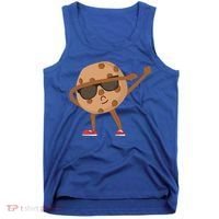 Chocolate Chip Cookie Funny Dabbing Drop Cookie Baking Lover Gift Tank Top thumb 0