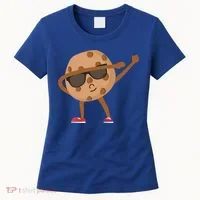 Chocolate Chip Cookie Funny Dabbing Drop Cookie Baking Lover Gift Women's T-Shirt thumb 0
