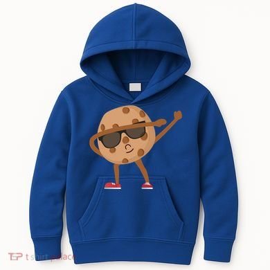 Chocolate Chip Cookie Funny Dabbing Drop Cookie Baking Lover Gift Kids Hoodie