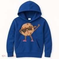Chocolate Chip Cookie Funny Dabbing Drop Cookie Baking Lover Gift Kids Hoodie thumb 0