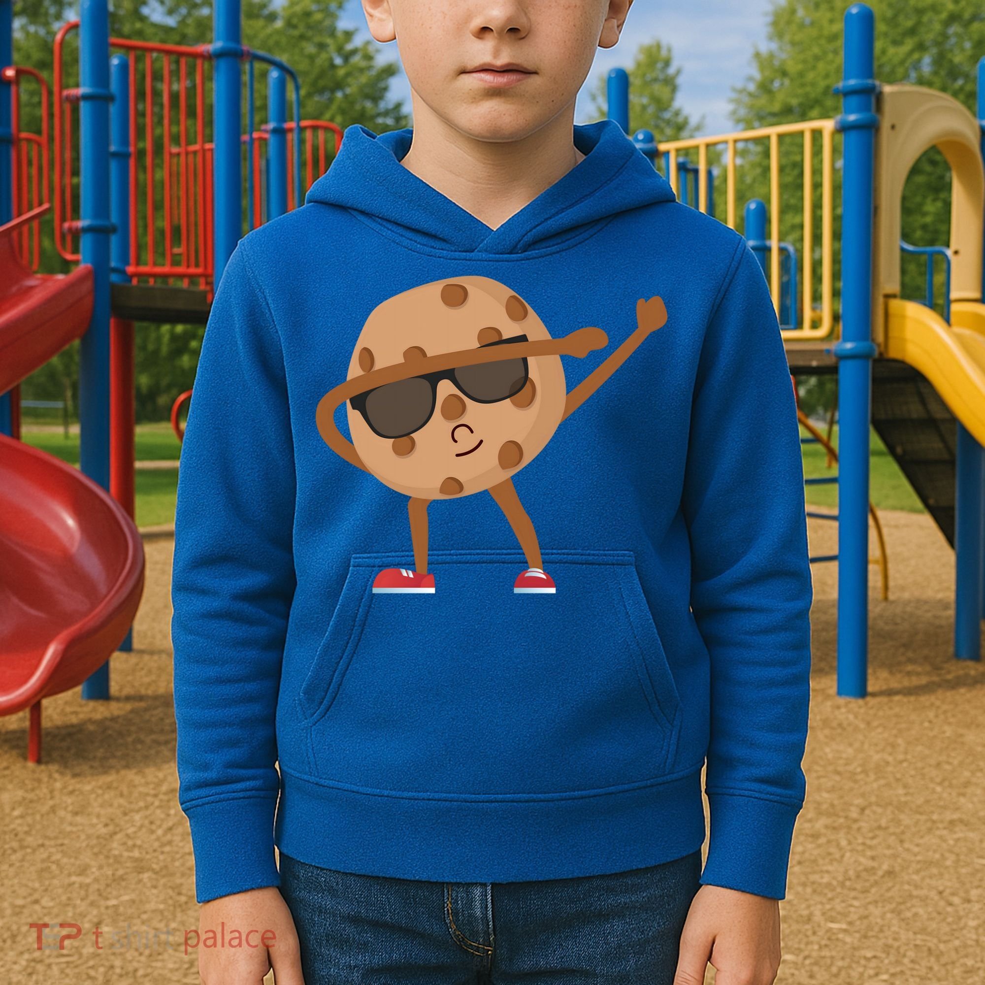 Chocolate Chip Cookie Funny Dabbing Drop Cookie Baking Lover Gift Kids Hoodie