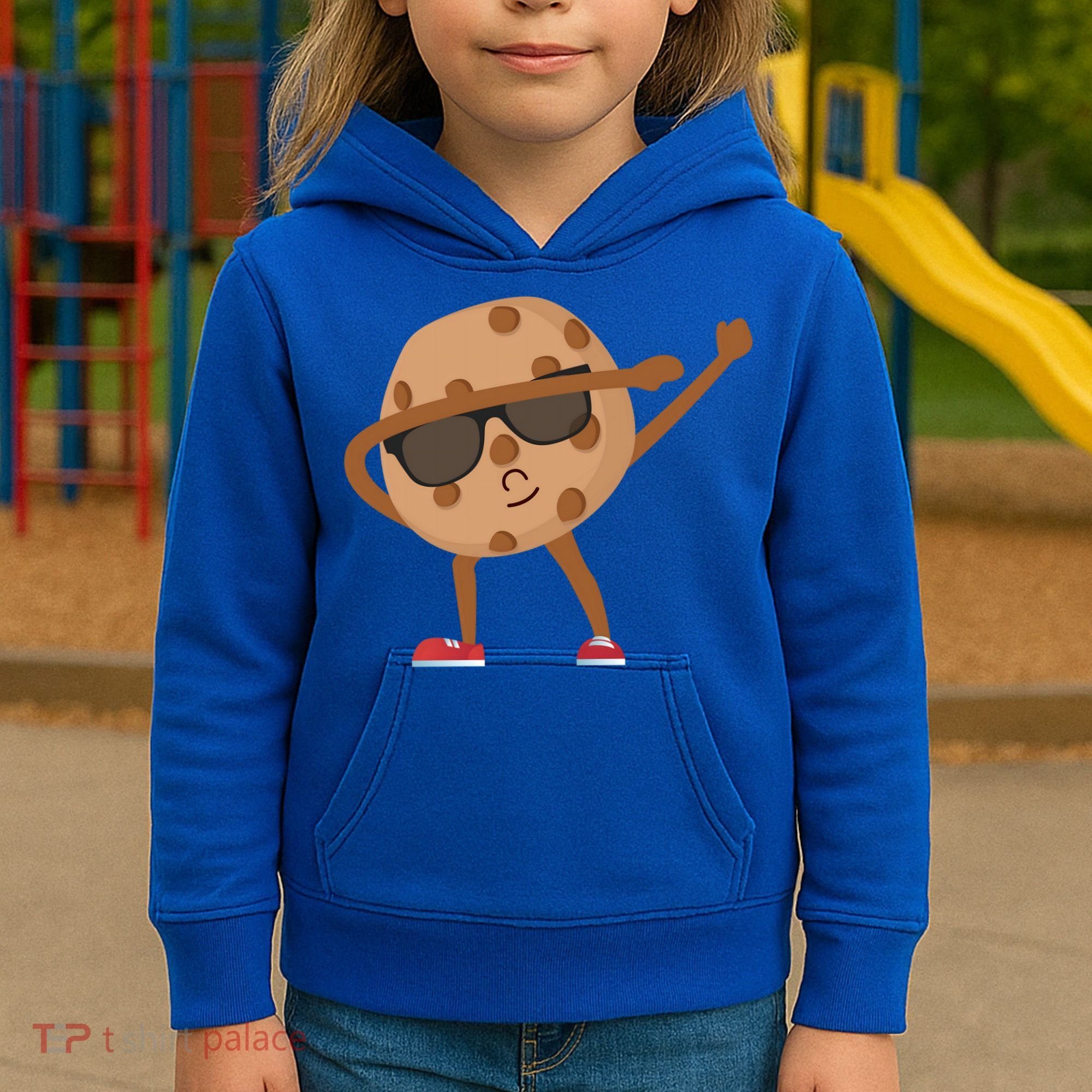 Chocolate Chip Cookie Funny Dabbing Drop Cookie Baking Lover Gift Kids Hoodie