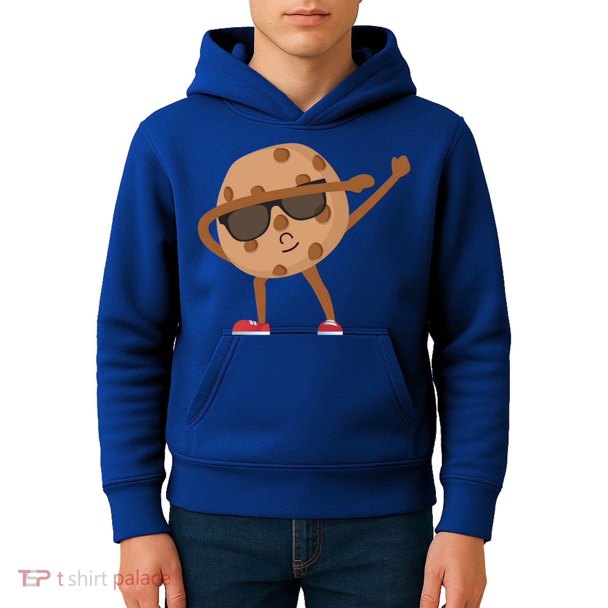 Chocolate Chip Cookie Funny Dabbing Drop Cookie Baking Lover Gift Kids Hoodie