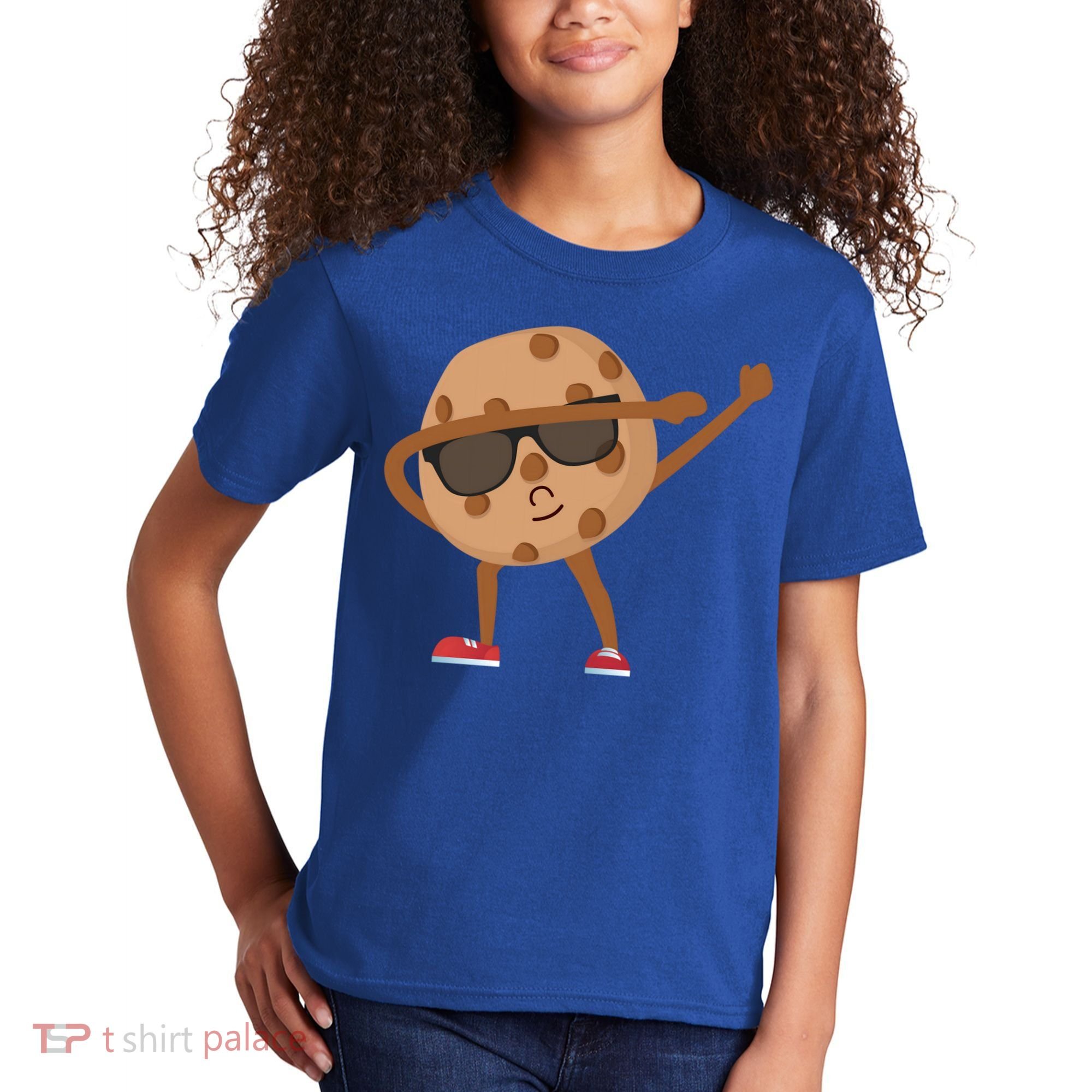 Chocolate Chip Cookie Funny Dabbing Drop Cookie Baking Lover Gift Kids T-Shirt