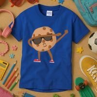Chocolate Chip Cookie Funny Dabbing Drop Cookie Baking Lover Gift Kids T-Shirt thumb 3