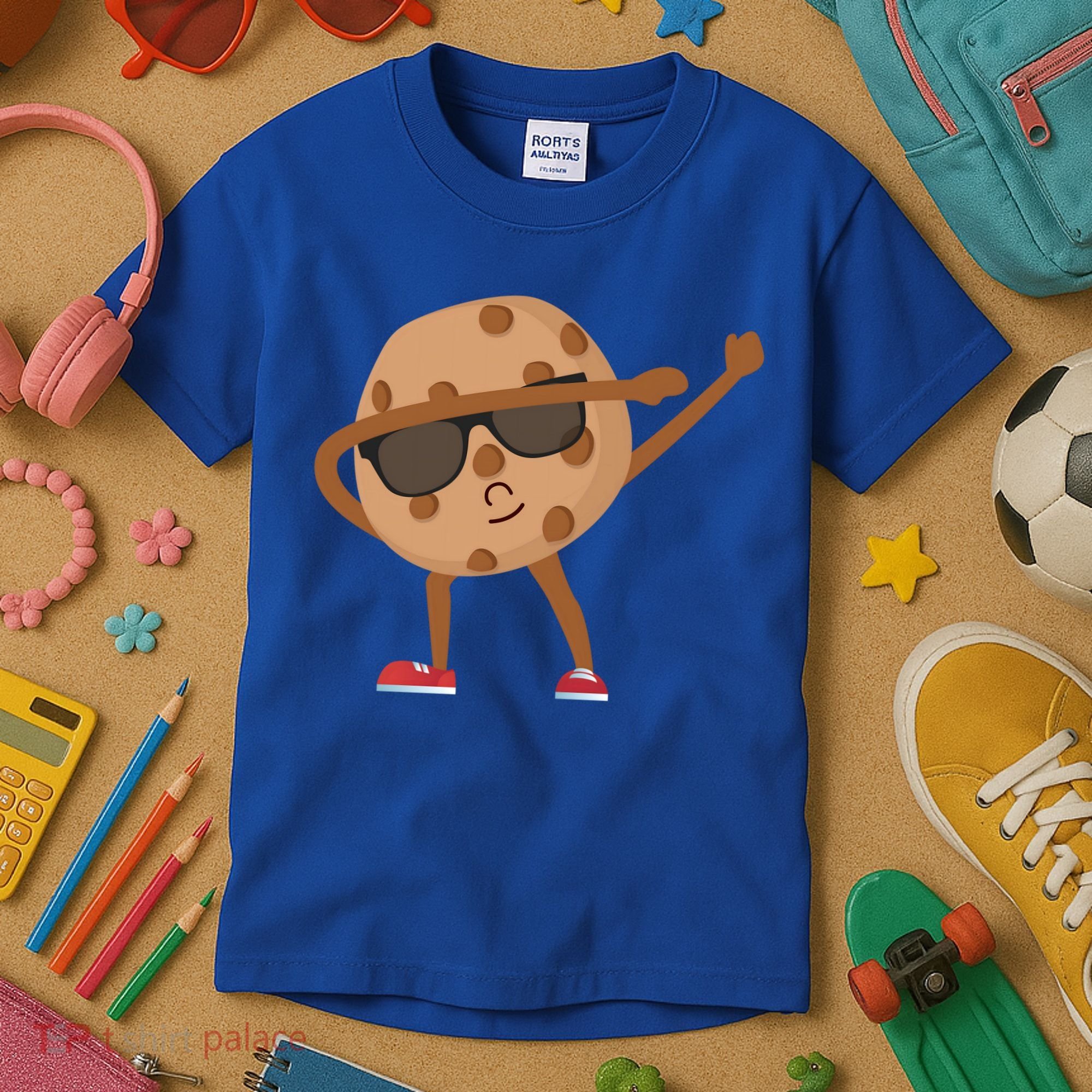 Chocolate Chip Cookie Funny Dabbing Drop Cookie Baking Lover Gift Kids T-Shirt
