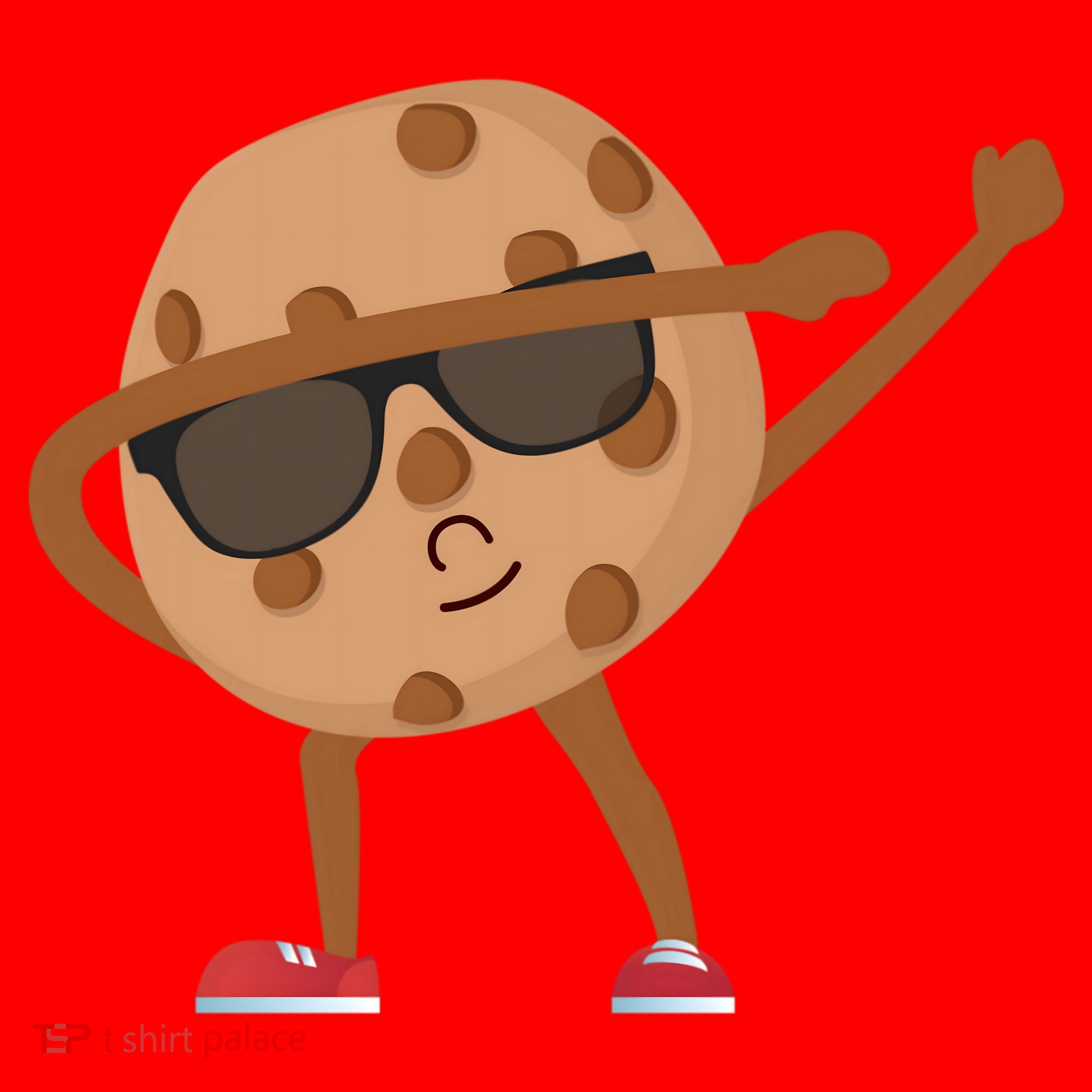 Chocolate Chip Cookie Funny Dabbing Drop Cookie Baking Lover Gift Santa Hat