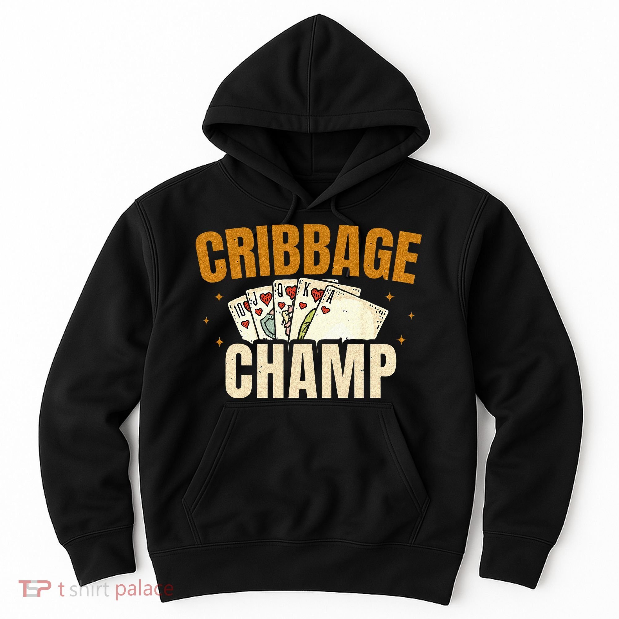 Cribbage Champ Card Game Players Hoodie