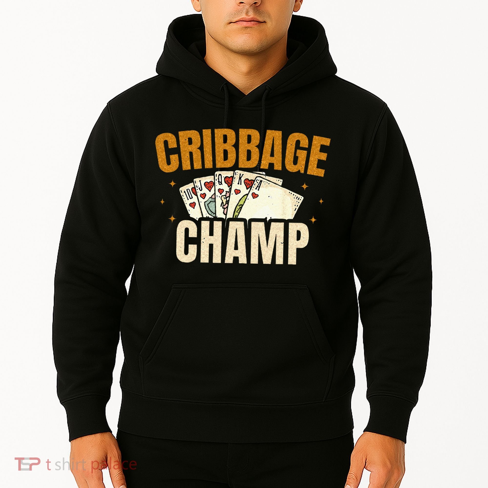 Cribbage Champ Card Game Players Hoodie