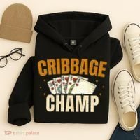 Cribbage Champ Card Game Players Hoodie thumb 4