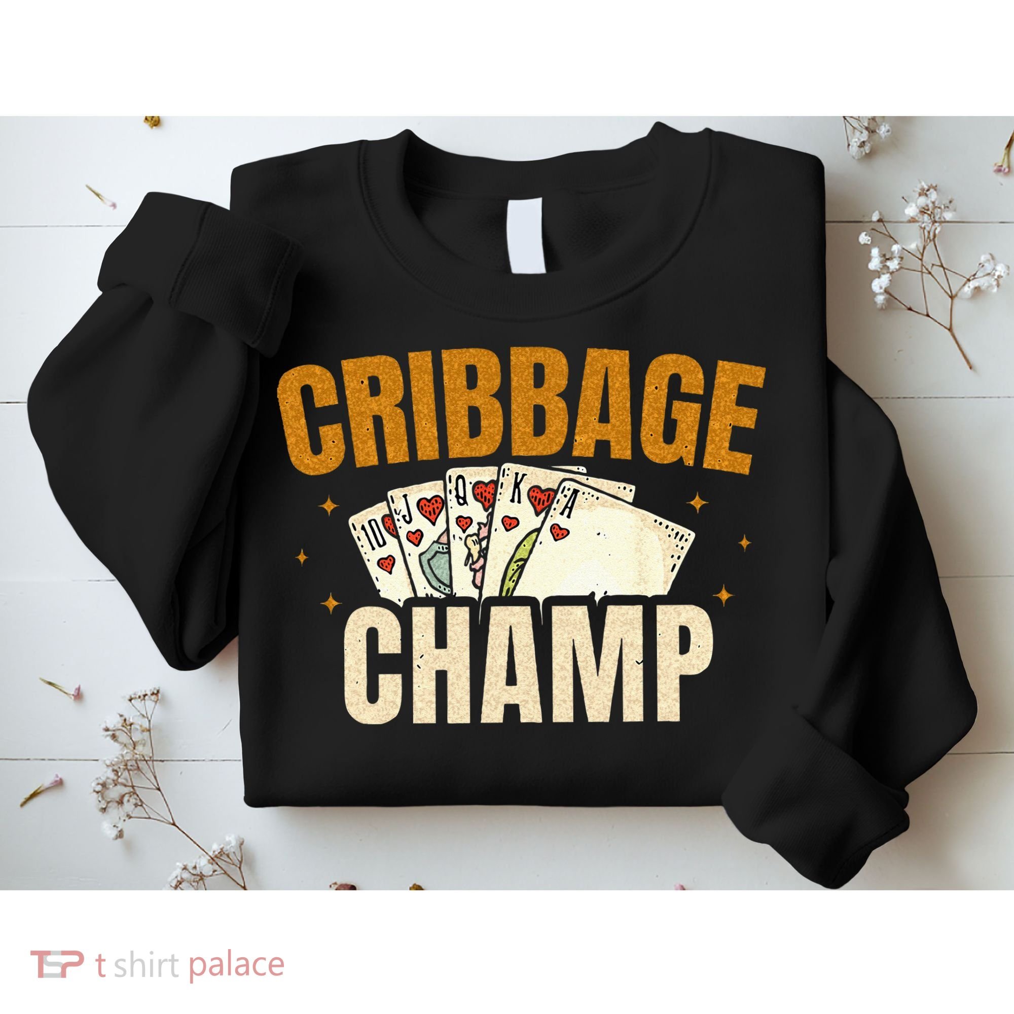 Cribbage Champ Card Game Players Sweatshirt