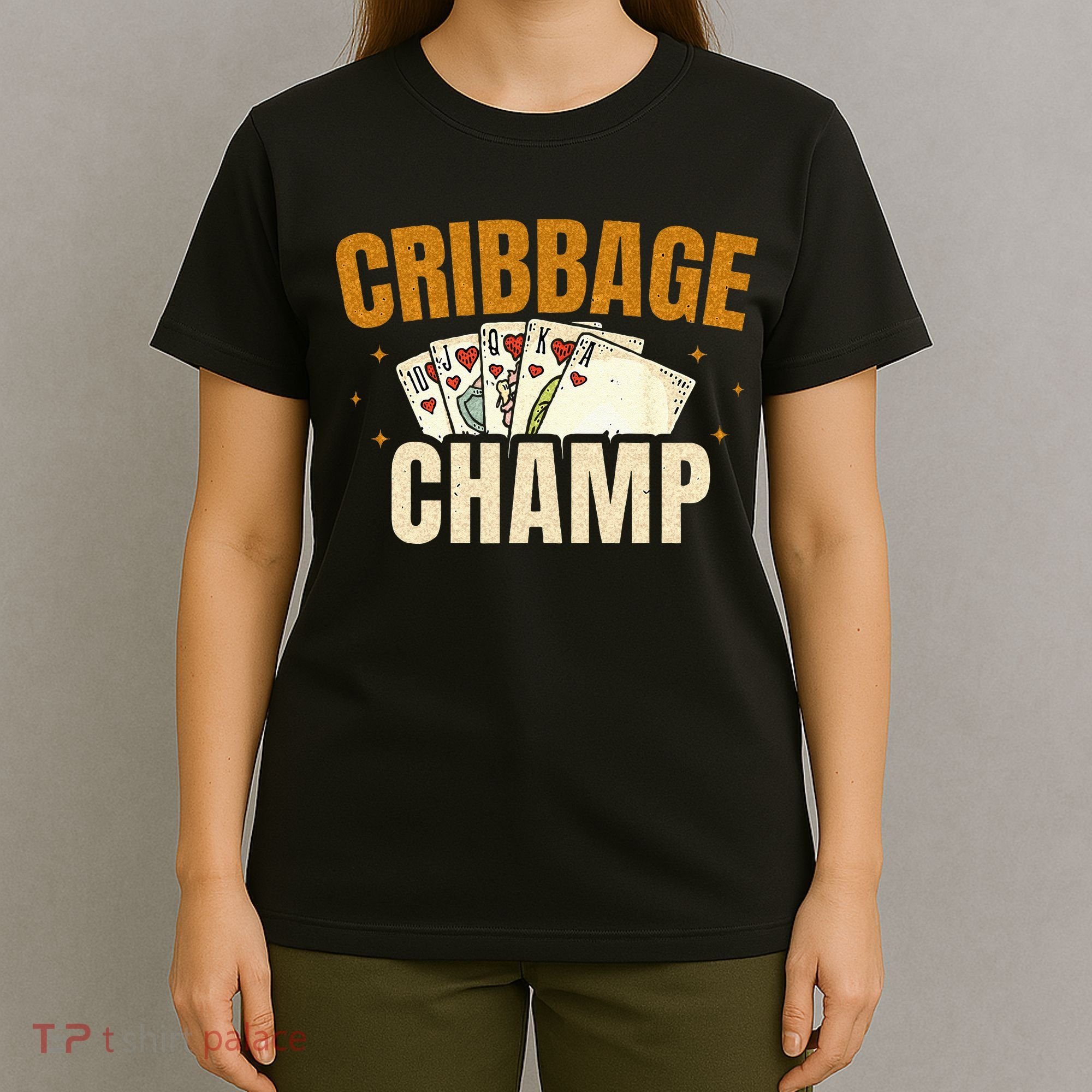 Cribbage Champ Card Game Players T-Shirt