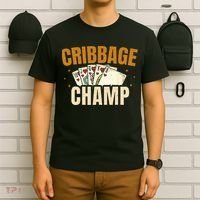 Cribbage Champ Card Game Players T-Shirt thumb 6
