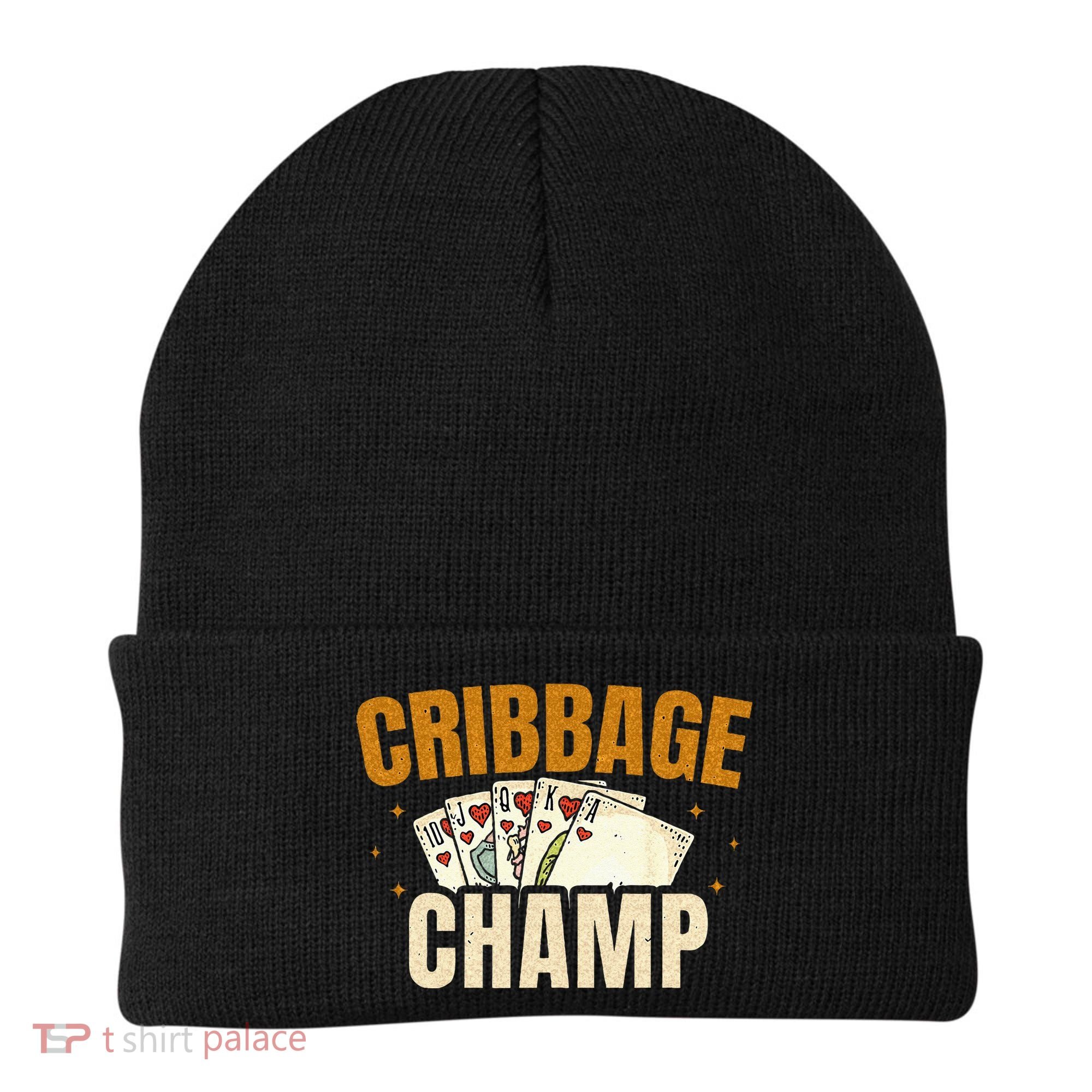 Cribbage Champ Card Game Players Beanie