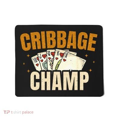 Cribbage Champ Card Game Players Mousepad
