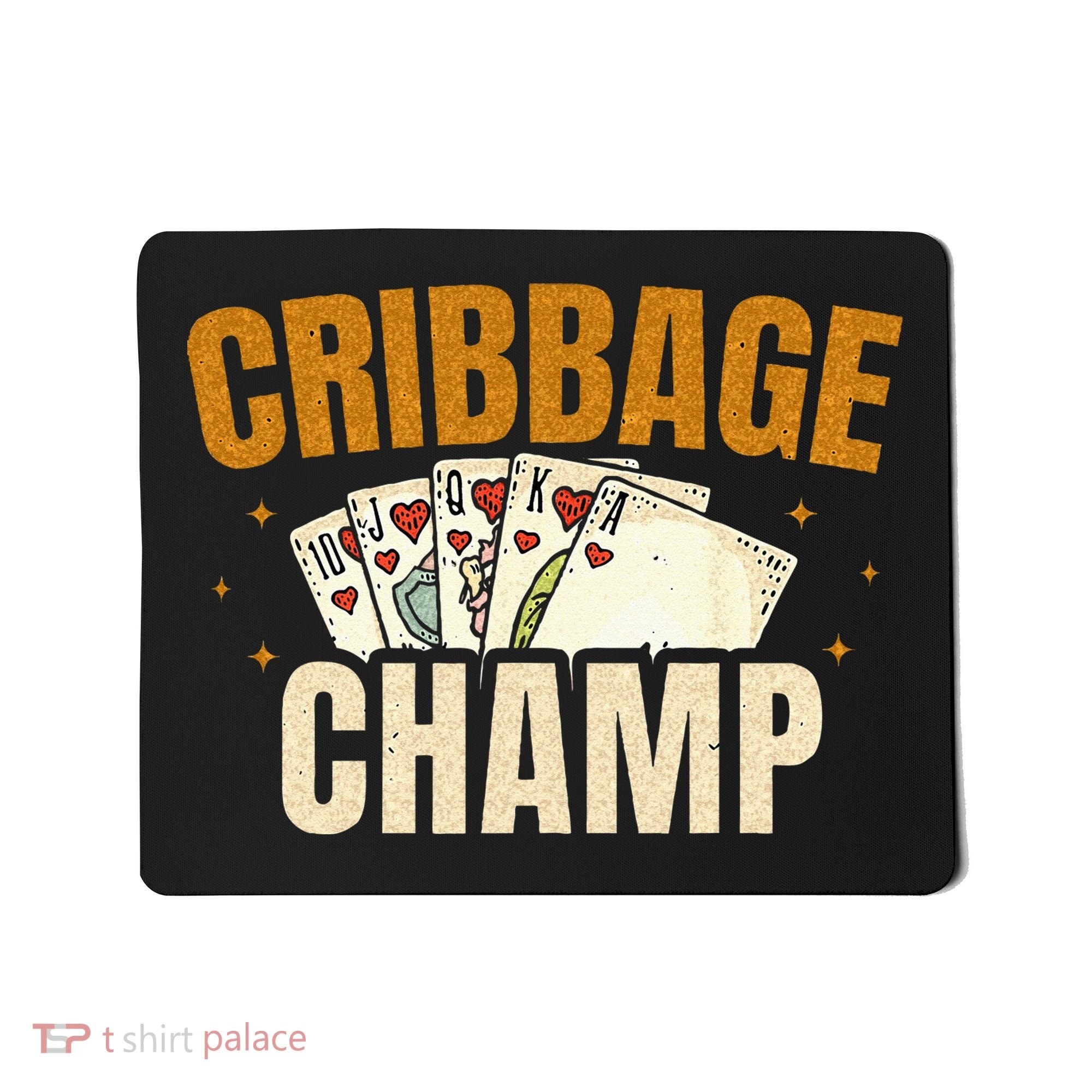 Cribbage Champ Card Game Players Mousepad