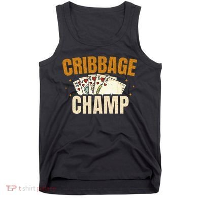Cribbage Champ Card Game Players Tank Top