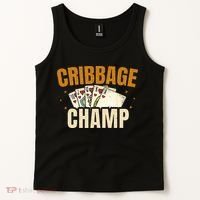 Cribbage Champ Card Game Players Tank Top thumb 2