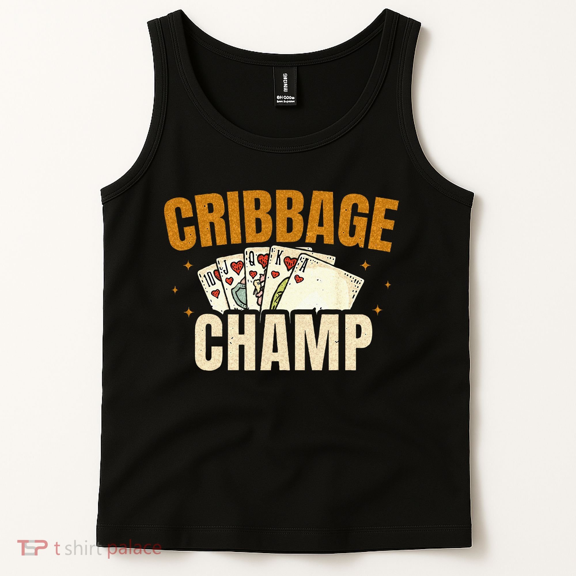 Cribbage Champ Card Game Players Tank Top