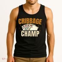 Cribbage Champ Card Game Players Tank Top thumb 3