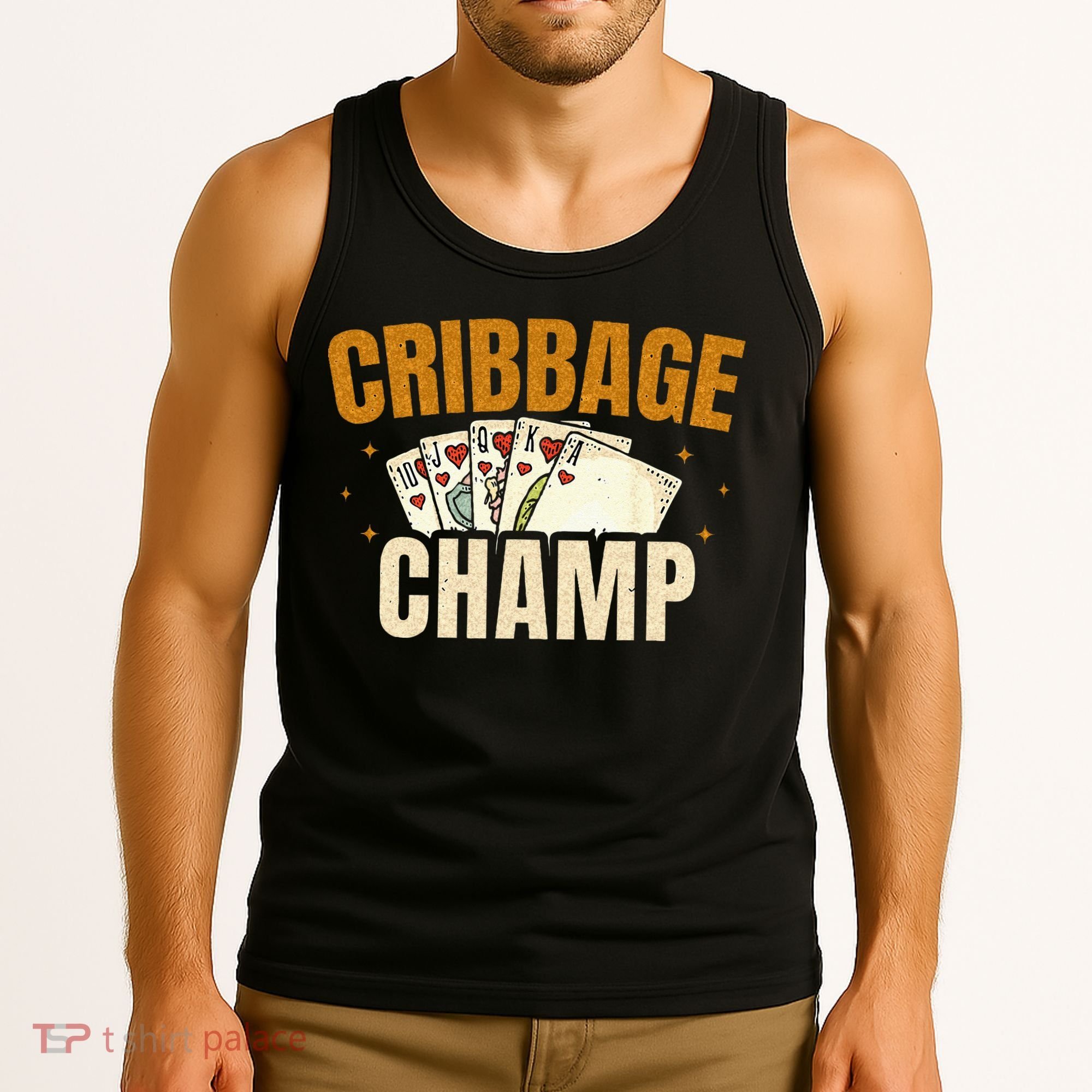 Cribbage Champ Card Game Players Tank Top