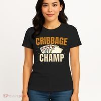 Cribbage Champ Card Game Players Women's T-Shirt thumb 4