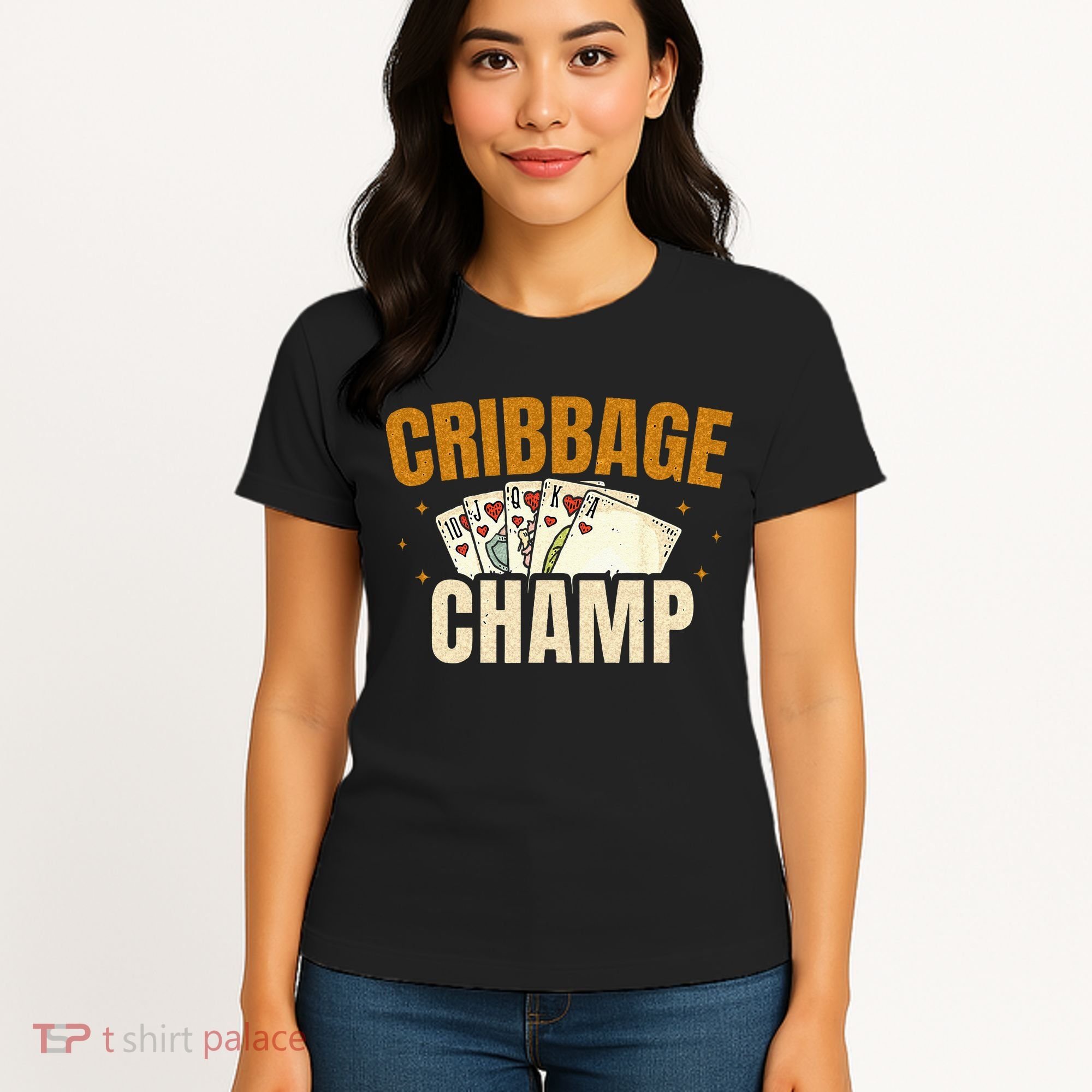 Cribbage Champ Card Game Players Women's T-Shirt