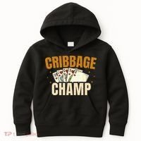 Cribbage Champ Card Game Players Kids Hoodie thumb 0