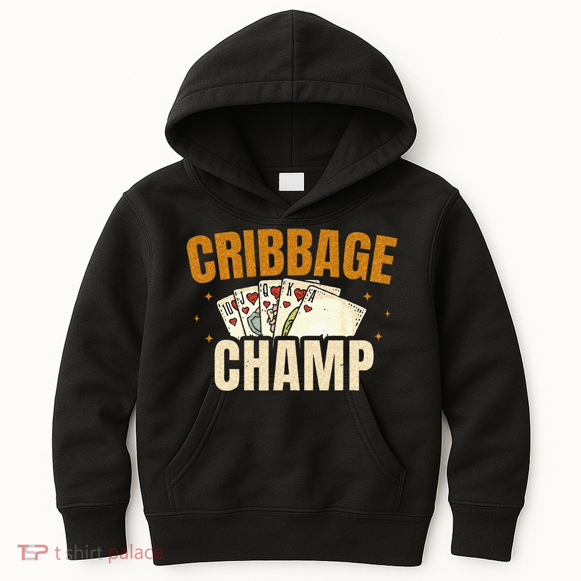 Cribbage Champ Card Game Players Kids Hoodie