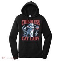 Cowboy Cat Childless Cat Lady For Kamala Election Voting Women's Hoodie thumb 0