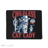 Cowboy Cat Childless Cat Lady For Kamala Election Voting Mousepad thumb 0