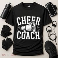 Cheer Coach Cheerleading Cheerleader Coach Cooling Performance Crew T-Shirt thumb 3