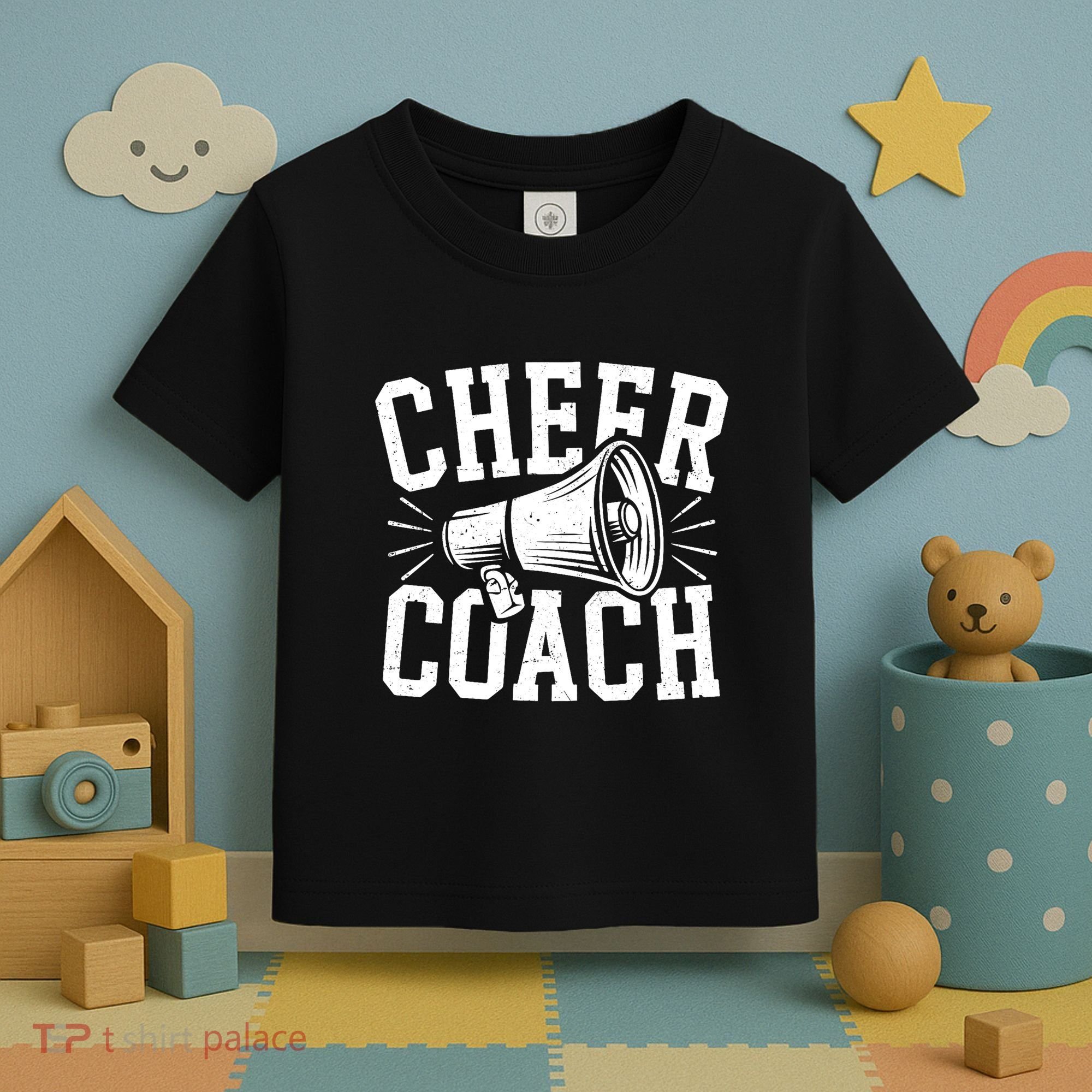 Cheer Coach Cheerleading Cheerleader Coach Toddler T-Shirt