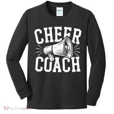 Cheer Coach Cheerleading Cheerleader Coach Kids Long Sleeve Shirt