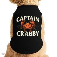 Captain Crabby Crustacean Crabber Crabbing Seafood Lover Doggie Tank thumb 0