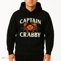 Captain Crabby Crustacean Crabber Crabbing Seafood Lover Hoodie thumb 2