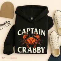 Captain Crabby Crustacean Crabber Crabbing Seafood Lover Hoodie thumb 4