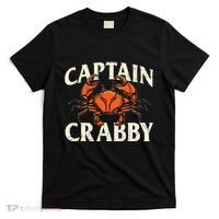Captain Crabby Crustacean Crabber Crabbing Seafood Lover T-Shirt thumb 0