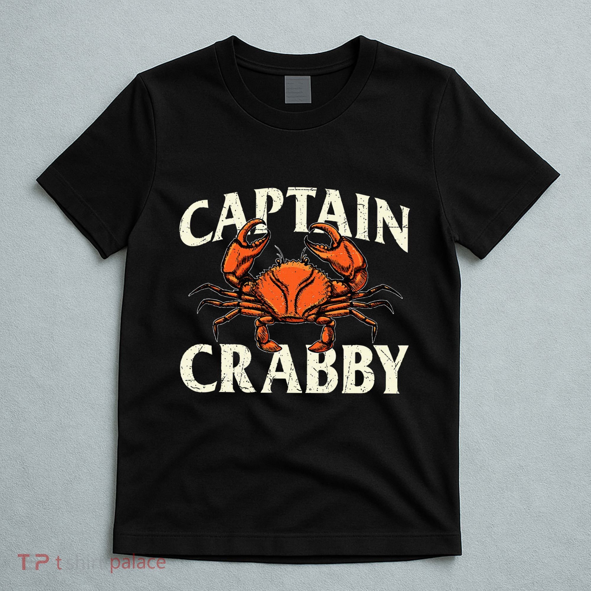 Captain Crabby Crustacean Crabber Crabbing Seafood Lover T-Shirt