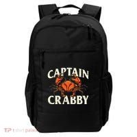 Captain Crabby Crustacean Crabber Crabbing Seafood Lover Backpack thumb 0