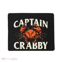 Captain Crabby Crustacean Crabber Crabbing Seafood Lover Mousepad thumb 0