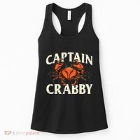 Captain Crabby Crustacean Crabber Crabbing Seafood Lover Women's Tank Top thumb 0