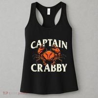 Captain Crabby Crustacean Crabber Crabbing Seafood Lover Women's Tank Top thumb 3