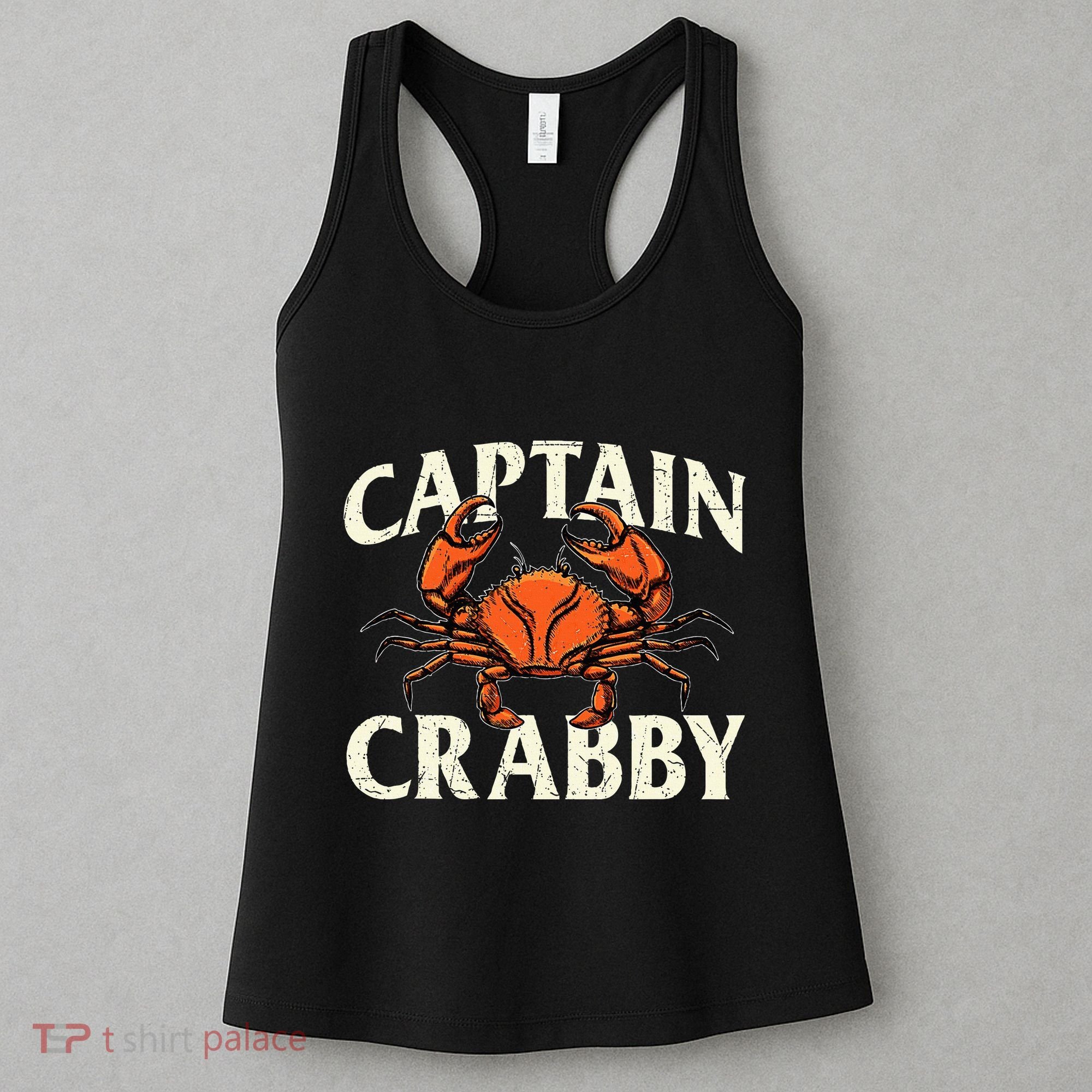 Captain Crabby Crustacean Crabber Crabbing Seafood Lover Women's Tank Top